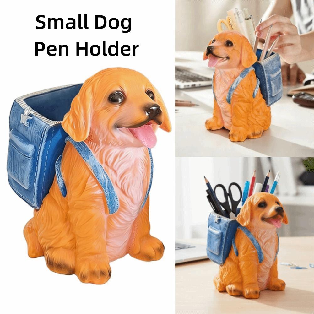 Cartoon Small Dog Pen Holder Multi Functional Makeup Brush Holder Home