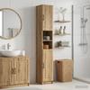 Bathroom Cabinet with Open Shelf UTRECHT Artisan Oak