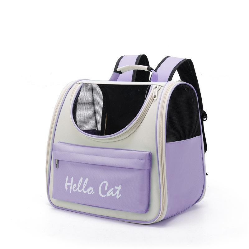 Pet Cat Carrier Bag Breathable Portable Cat Backpack Outdoor Travel Transparent Bag For Cats Small Dogs Carrying Pet Supplies