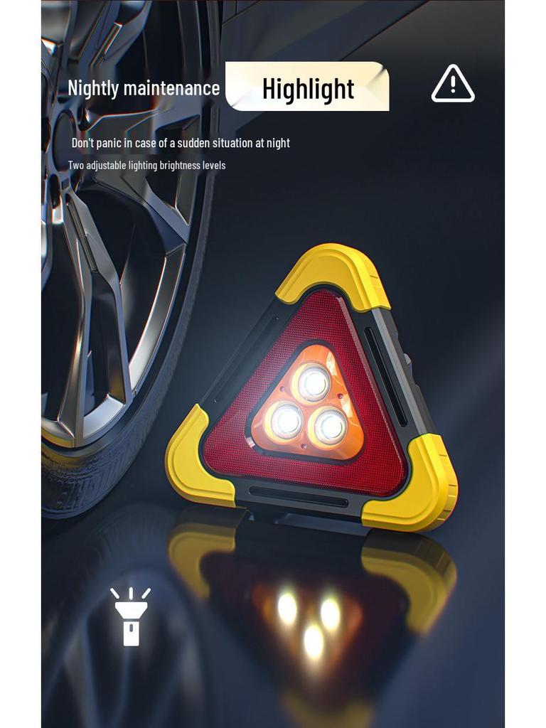 Автомобильный треугольный знак аварийной остановки