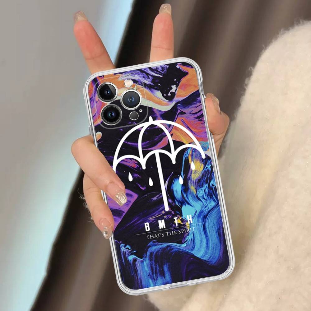 Bring Me The BMTH Horizon Phone Case For iPhone 17 16 15 14 13 11 12 Pro Max 16 Plus Transparent