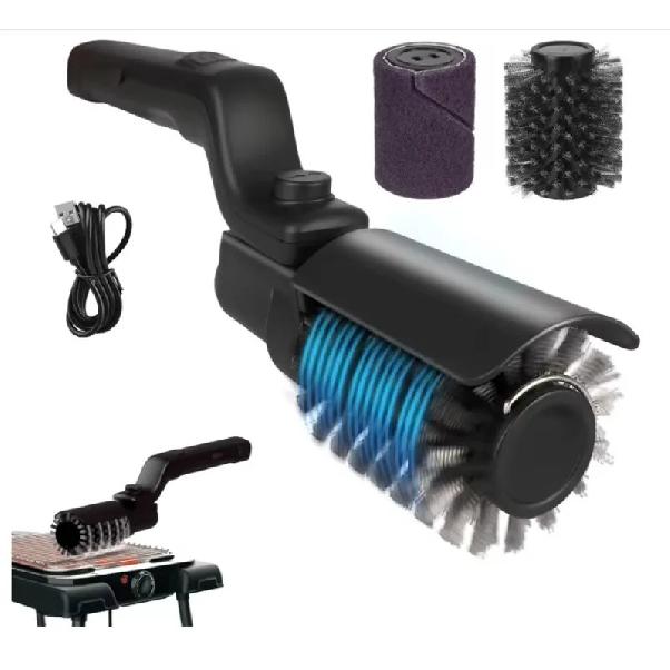 Upgraded Electric Grill Brush, Angle Adjustable Cordless Rechargeable Grill Cleaning Brush