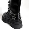 1Pcs Hollow Out Heart Star Charms Shoe Chains Martin Boots Canvas Shoes Buckles Decoration Y2K Shoes Accessories