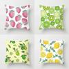 Fruit Print Pillow Case Strawberry Lemon Cushion Cover 45x45cm Home Decor Sofa Chair Car Throw  Waist  Cover