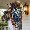 Colorful Artificial Morning Glory Flowers Plastic Morning Glory Branch Green Plants  Living Room