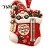 Christmas Party Favors Gnome Cash Holder Ornament, Acrylic Hanging Pendant for Holiday Money Envelope Alternative Tree Decoration, Surprise