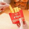French Fry Style Sealing Clip 12 Magnetic Absorption Box Set Snack Bag Sealing Clip Food Seasoning Sealing Clip