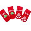 Cute Soft Anti slip Cartoon Freeze-proofing Puppy Socks Pet Foot Cover Dog Paw Protectors Cat Socks