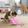 Mouse Head Shaped Cat Toy Polyester & Polymeric Material Cat Treat Dispenser  Indoor Play