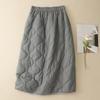 Хлопковая подкладка большого размера Высокая талия винтажная весна осень зима повседневная свободная длинная женская юбка женская юбка