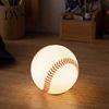 Unique Holiday Presents Realistic Baseball Night Light, Desk Decor Lamp, Portable Ambient Sports Themed Decorations Lighting Ornament for Bedroom