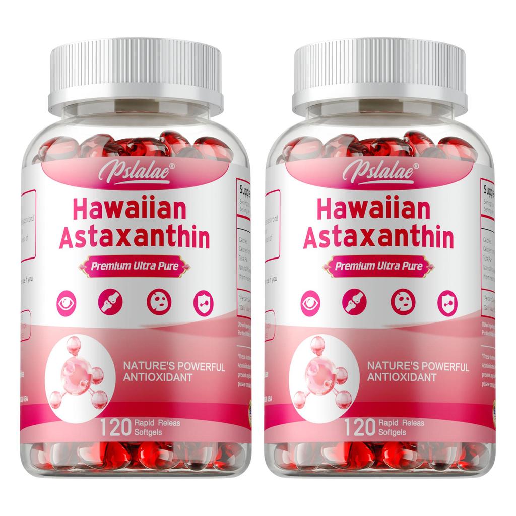 Pslalae - Astaxanthin Capsules - Eye, Joint, Heart, and Skin Health