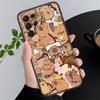 Мультяшная милая капибара Чехол для телефона Для Samsung A55 A16 A56 A36 A35 A15 A53 A54 A33 A34 A25 A05S A52 A52S A14 A24 A26 A71
