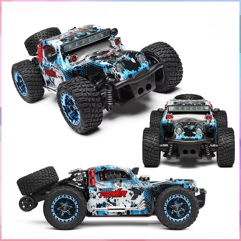 Новая 1/28 машина с дистанционным управлением 284010 4WD внедорожник 2.4G 30 км/ч высокоскоростная легкосплавная машина с шасси из сплава с фарами игрушечная гоночная машина для детей подарок для мальчиков