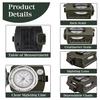 Waterproof Shockproof Compass With Sighting Function Carabiner And Storage Pouch For Hiking Camping Outdoor Navigation Survival
