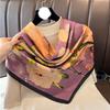 90cm Travel Sunscreen Versatile Large Square Scarf Shawl Headscarf Neck Protection Scarf Decoration For All Seasons