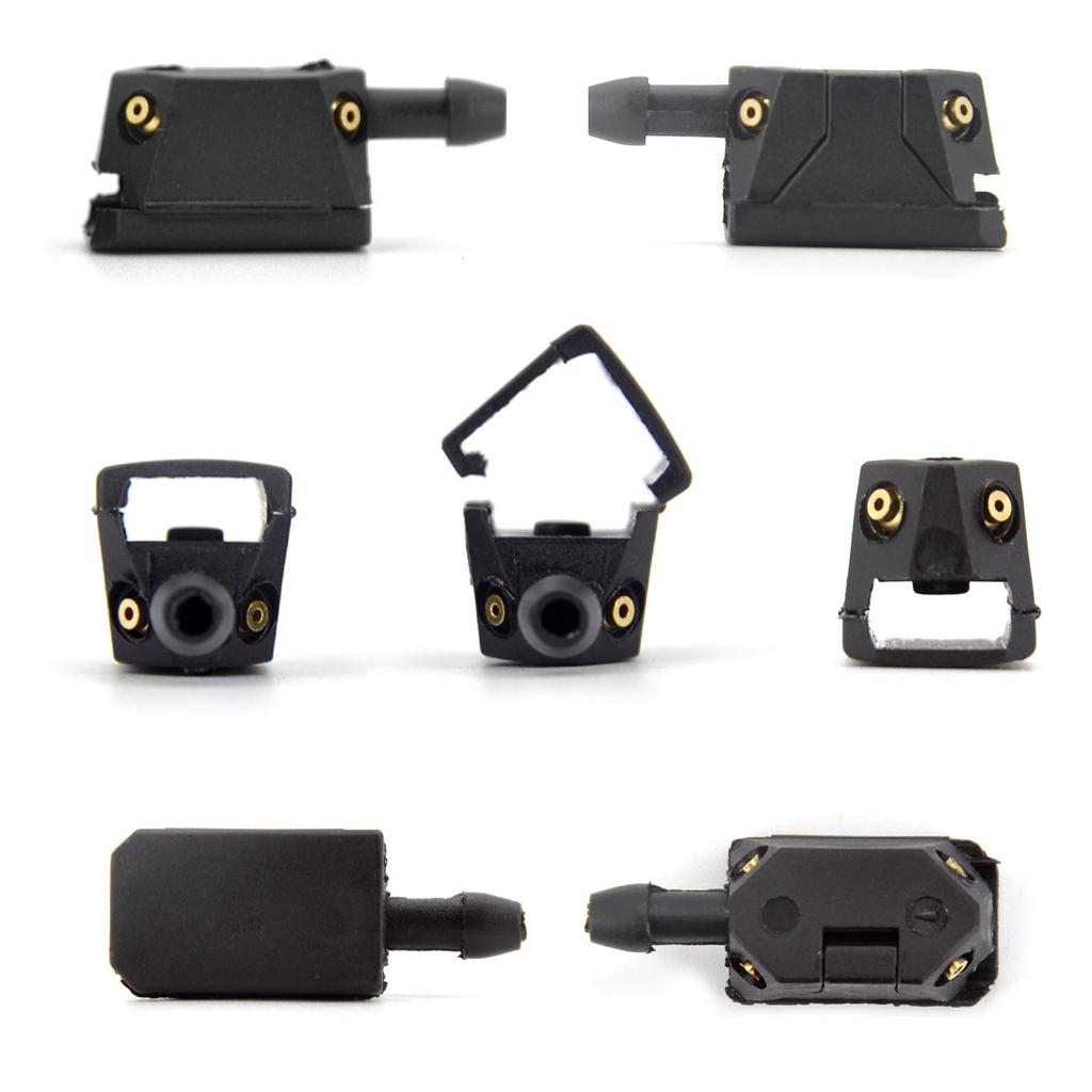 2Pcs Car Universal Front Windshield Washer Wiper Sprayer Nozzle Window Water Spray Sprinkler Jet
