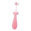 Children Toothbrush with Three-Head Design Cartoon Shape Bright Color Soft Bristles Kids Toothbrush Oral