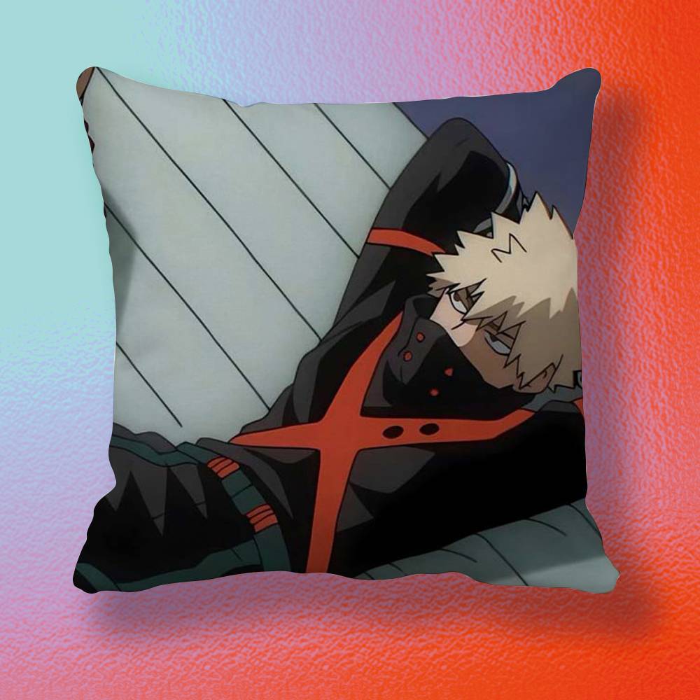 My Hero Academia Katsuki Bakugo Pillow cover gift High definition digital printingSurprise vivid pattern Household