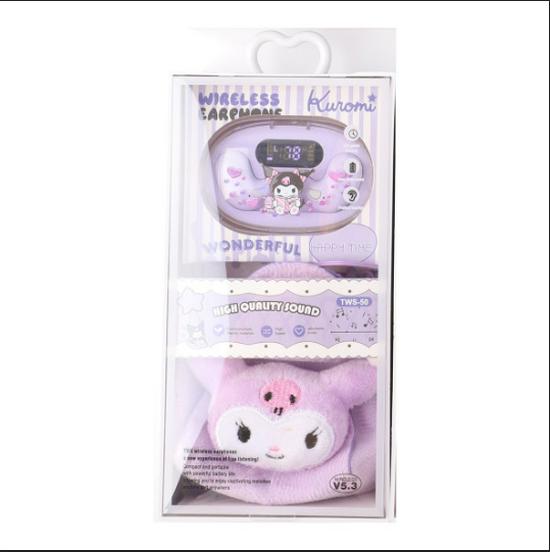 Беспроводные Bluetooth-наушники Hello Kitty с мультяшным чехлом и набором с кошельком