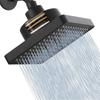 Portable Rainfall Shower Head Square Design Waterfall Shower Head Filter Shower Head  Easy To Clean