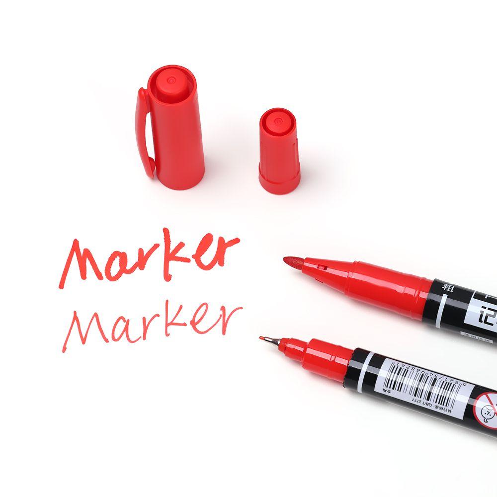 1/3 шт. Каллиграфия Перманентный Графический Рисунок Быстросохнущий Маркер Двойной Кончик Ручки Для Эскизов Тонкий Кончик