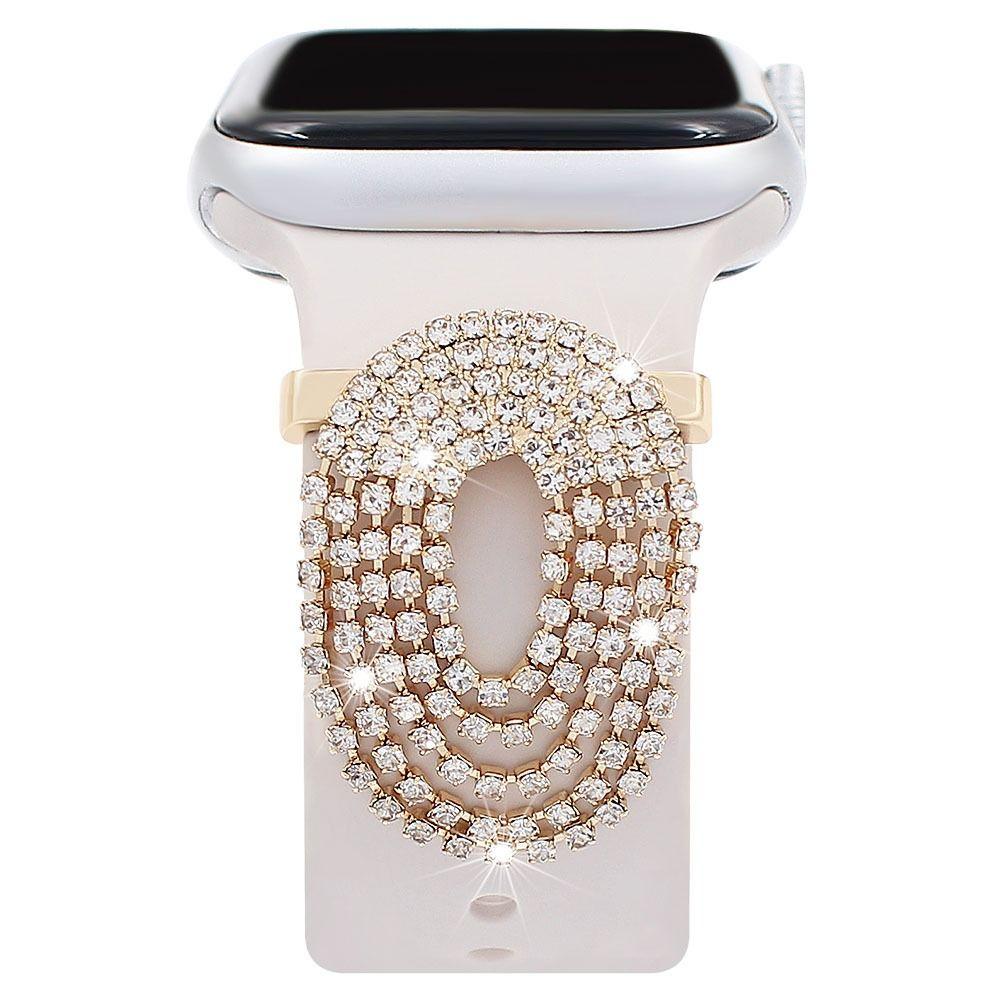 Бабочка Стразы Ремешок для часов Орнамент Металлический ремешок Аксессуары Алмазное декоративное кольцо для женщин