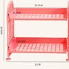 Cosmetic Jewelry Double-layer Folding Storage Rack Simple Home Desktop Bathroom Rack