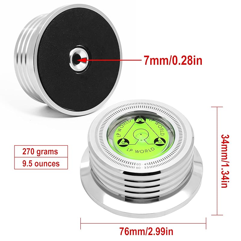 KozyOne record stabilizer High precision stability turntable weight stabilizer aluminum alloy record weight clamp vibration reduction lp record