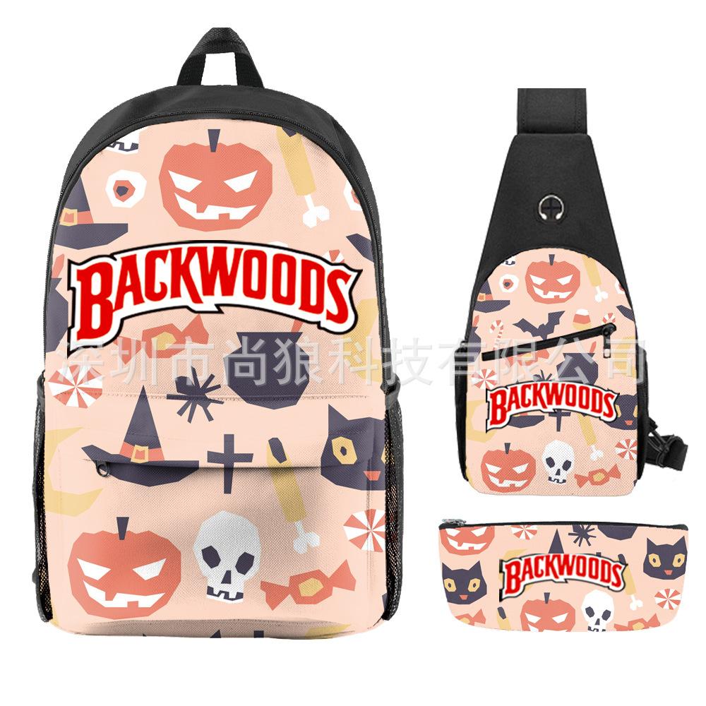 Школьный рюкзак для ученика Backwoods Рюкзак Сумка через плечо Школьная сумка Рюкзак большой емкости Водонепроницаемый рюкзак