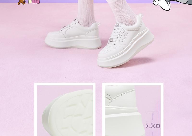 TATA/She's 2026 Autumn Shopping Mall Same Fashionable, Casual, Versatile Thick soled Board Shoes