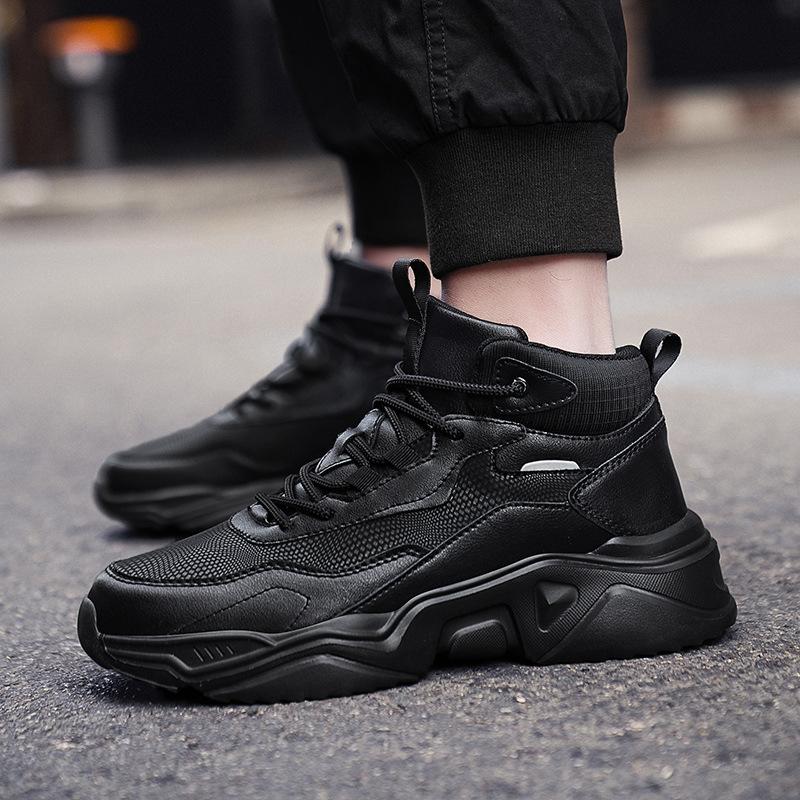 Мужская повседневная обувь большого размера, теплая и легкая спортивная обувь для зимы, модные и универсальные кроссовки на толстой подошве, партия из розницы