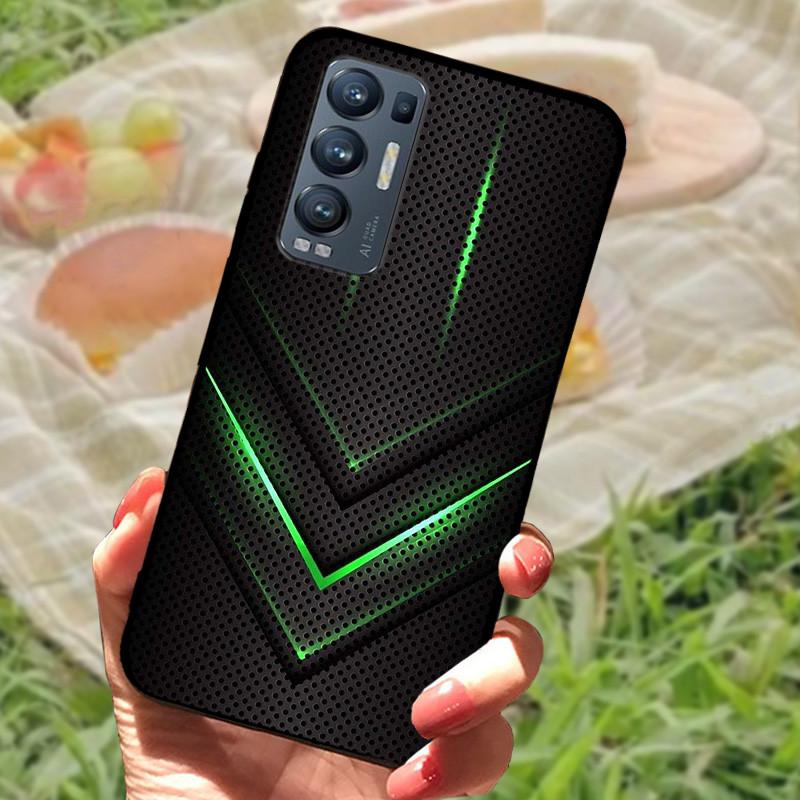 Для OPPO Find X3 Neo Чехол Силиконовый Мягкий Мраморный Черный Бампер Funda Coque для Oppo Find X3 Lite Защитный Capa FindX3 Neo