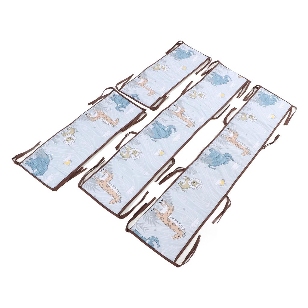 Crib Circumference Breathable Crash Proof Safe Bed Side Soft Wrap Protection Bumper Pad for Boys