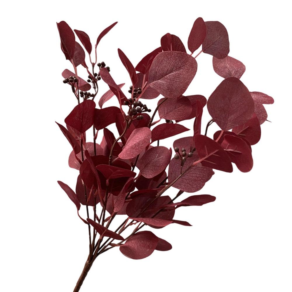 9 Branches Artificial Apple Leaves Multicolor Decorative Leaf Faux Plant Leaves Home Decoration