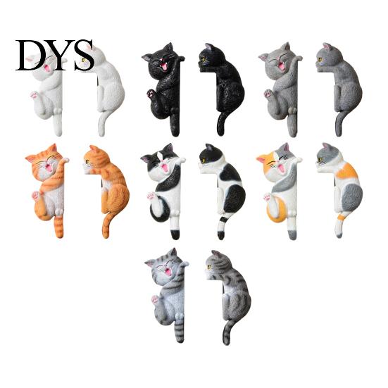 Cartoon Cat Switch Shield 3D Light Sticker, Decorative Resin Wall Plate Cover, Cute Animal Child Safe Cover Stickers, Peel And Stick decorations