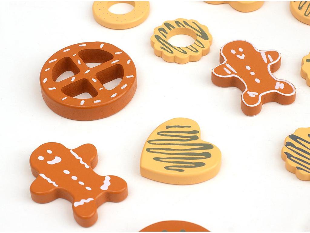 Wooden Afternoon Tea & Dessert Set for Kids - Cake, Cheese, Cookie, Coffee Toy