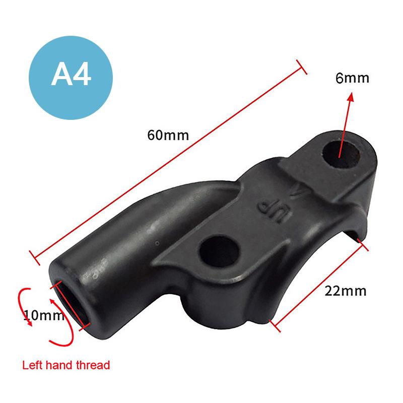 22mm Handlebar 10mm ThreadMotorcycle Master Cylinder Brake Lever Mirror Mount Clamp Rear View Mirror Holder Adapter.