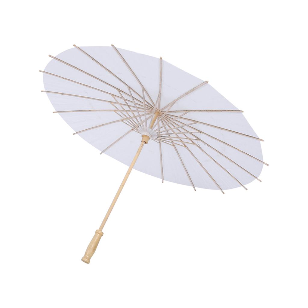 Белый бумажный зонтик, свадебный сувенир, украшение для вечеринки, аксессуар для свадебной фотографии, радиус 20 см