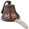 Wall Hanging Dark Copper  Ship Bell with Rope Nautical Decoration Rustic  Home Decor Gifts