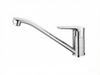 Modern Design Single Handle Single Hole Chrome Zinc Alloy Main Ceramic Core Kitchen Faucet Suitable for Hotel Apartment Kitchens