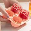 Creative Rose Food Grade Ice Grid Mold Household Silicone Cold Drink Ice Box Whiskey Ice Maker