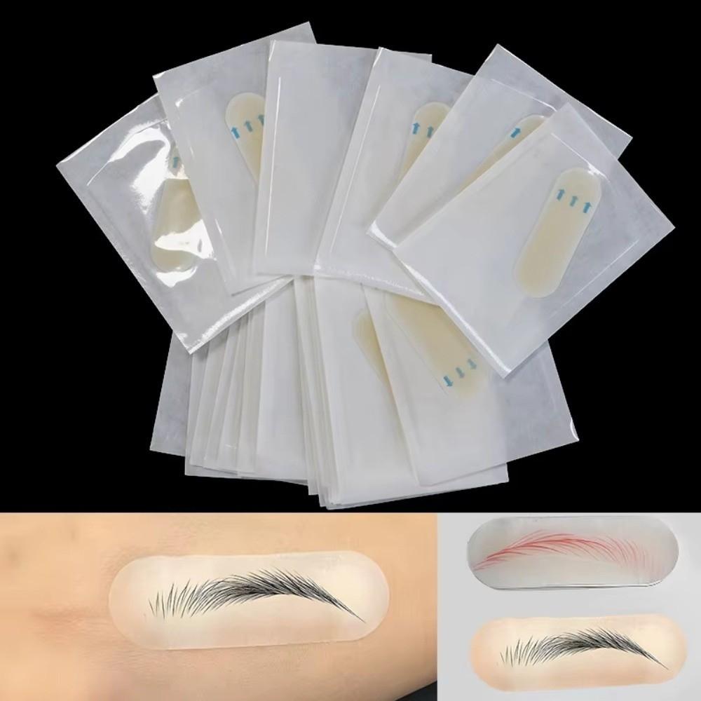 10PCS Silicone Makeup Tattoo Tool Makeup Practice Eyebrow Tattoo Transfer Stickers