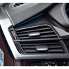 4Pcs Carbon Fiber Car Interior Center Control Air Conditioner Outlet Frame Cover Stickers Auto Accessories For BMW X5 F15 X6