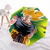 1pc Dragon Ball Z Goku Automatic Opening/Closing Outdoor Umbrella - Portable 3-Fold Design with Iron Frame - Outdoor for Fans, Travelers, Daily U
