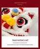 Lion Dance Parent-Child Wool Hat: Cute, Hand-Knitted, Warm Tiger Head for Autumn & Winter, Child & Adult Sizes.
