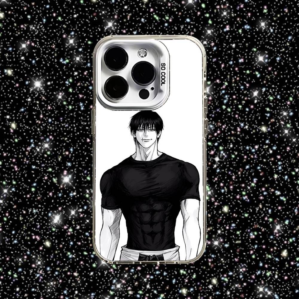 Чехол для телефона Toji Jujutsu Kaisen Fushiguro для iPhone 16,15,14,13,12,11,Pro,XS,Max,Plus,Mini,SE Белый Конфетный Матовый Ударопрочный Чехол