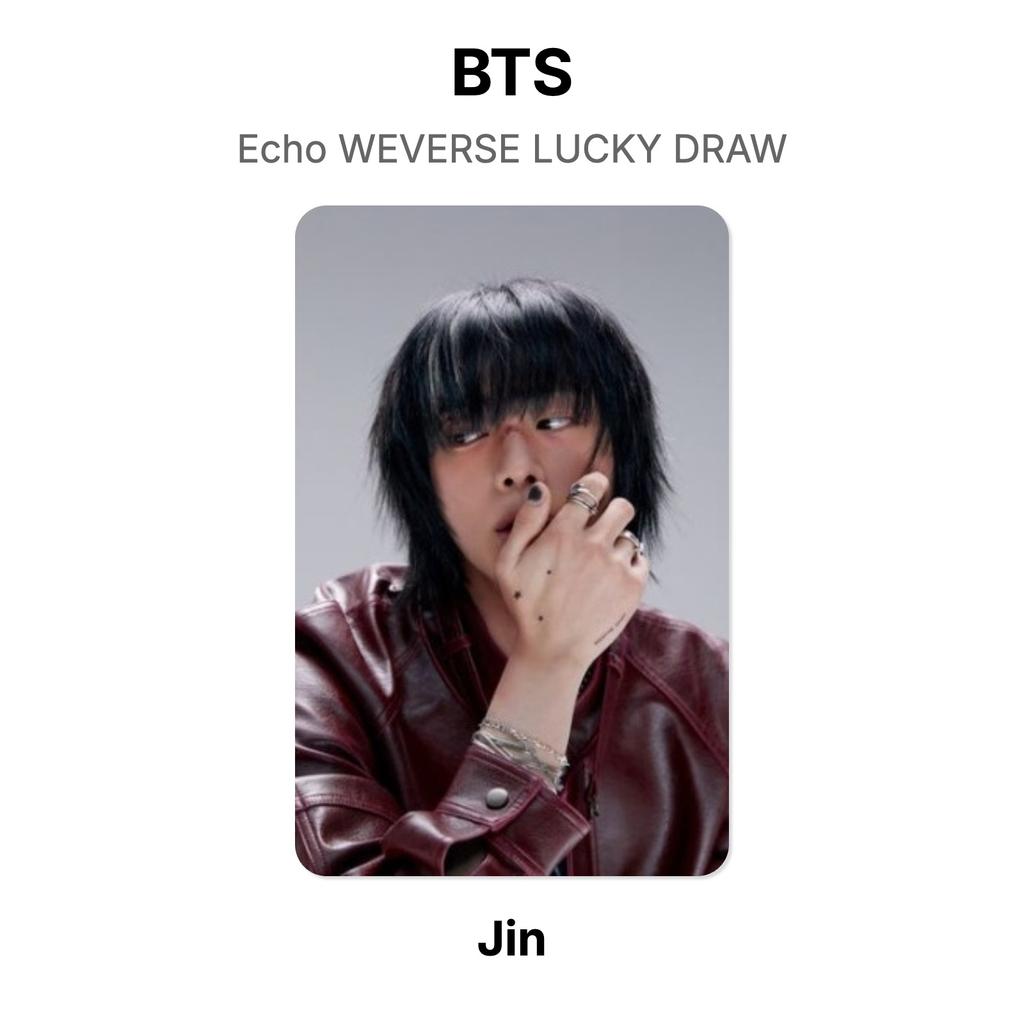 BTS Эхо WEVERSE Розыгрыш Счастливый Билет Официальная Фотокарточка
