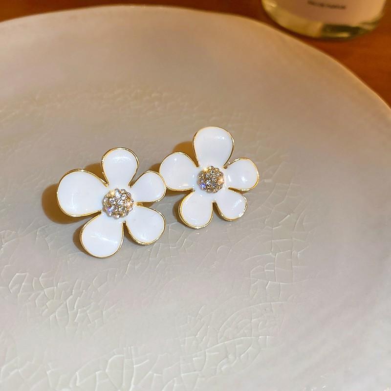 Серьги Love с геометрическим рисунком, простые серьги с цветами, модные серьги с темпераментом, элитные серьги, подарки