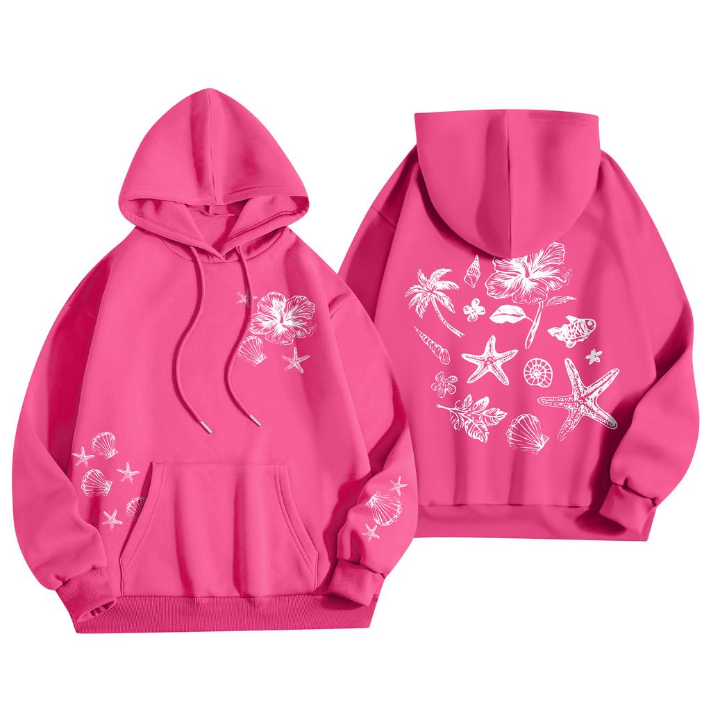 Женская мода, женский легкий пуловер с длинными рукавами и карманами, толстовка с капюшоном в стиле консервативного стиля